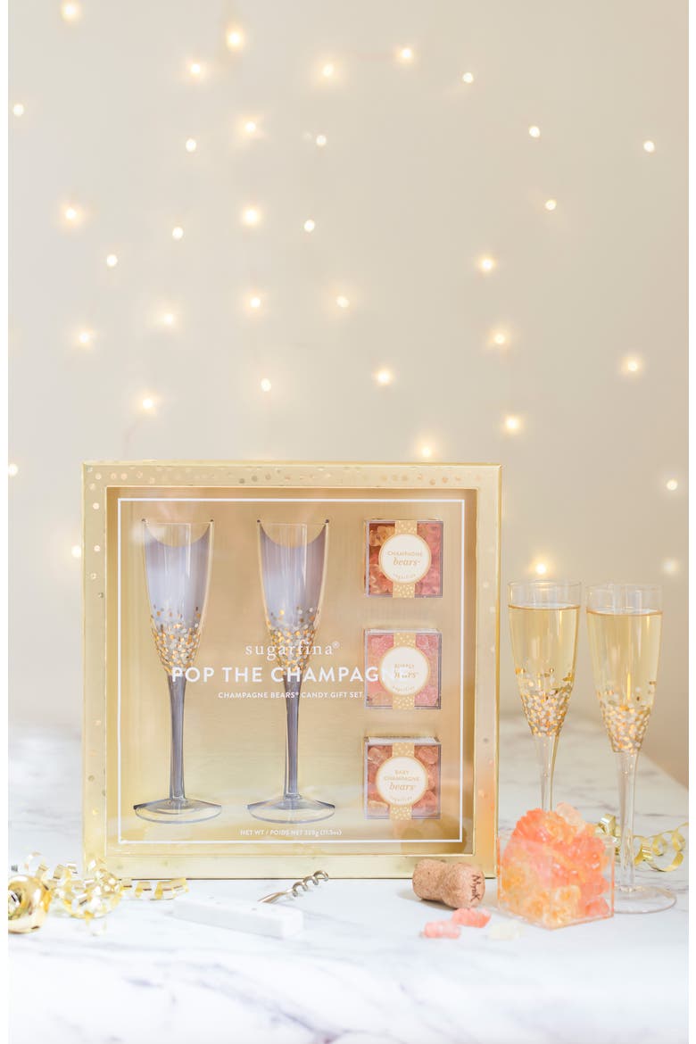 Pop the Champagne Candy Gift Set, Alternate, color, GOLD
