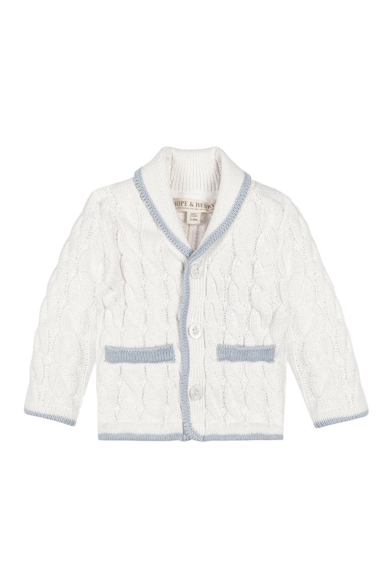 Baby Organic Cardigan and Legging Set, Infant, Alternate, color, Soft White Cable
