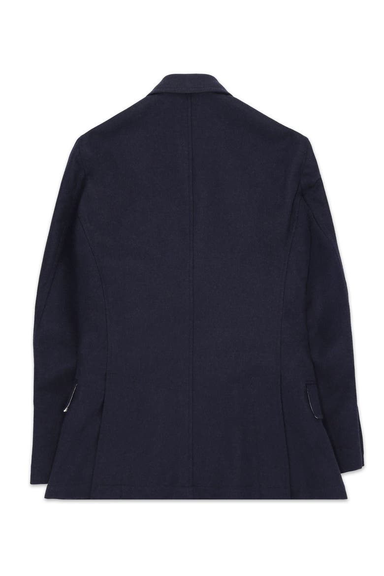 Classic Double-Breasted Merino Wool Blazer, Alternate, color, Blue