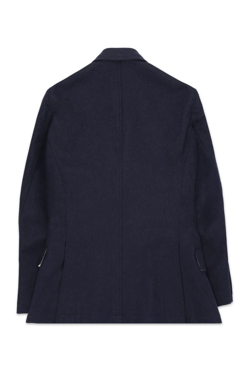 Fortela Classic Double-Breasted Merino Wool Blazer, Alternate, color, Blue