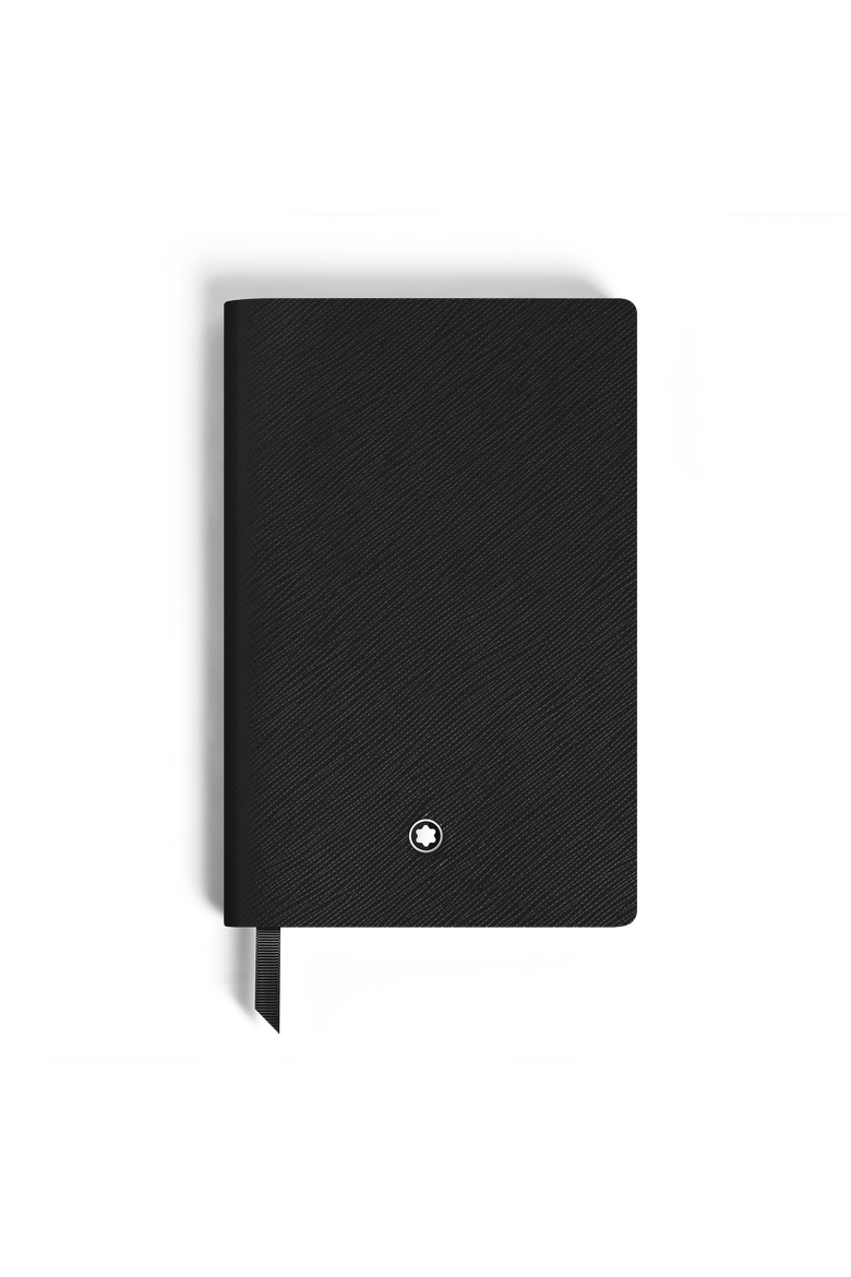 Saffiano Leather Small Notebook, Main, color, BLACK