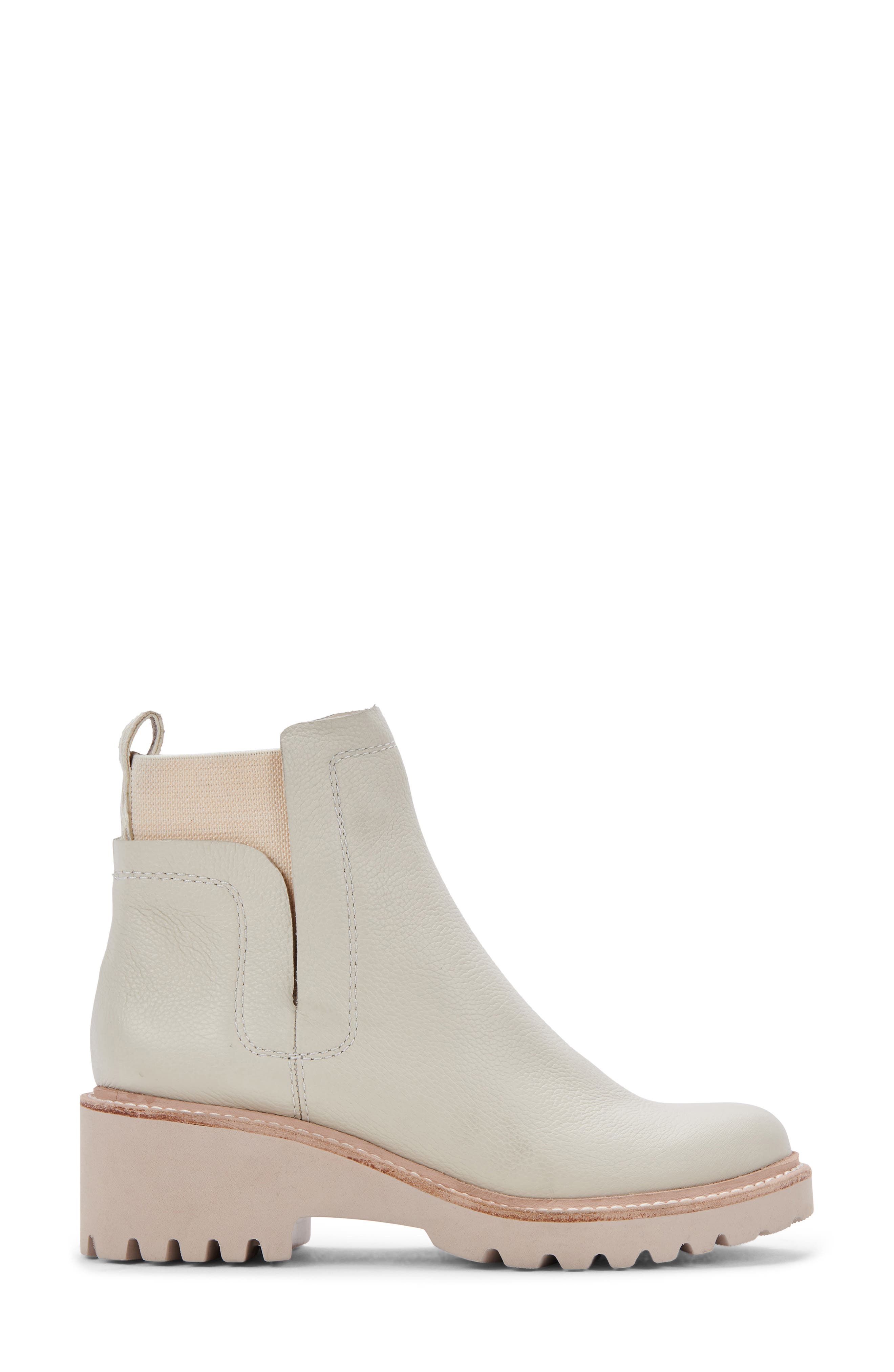Huey H2O Waterproof Bootie, Alternate, color, OFF WHITE LEATHER