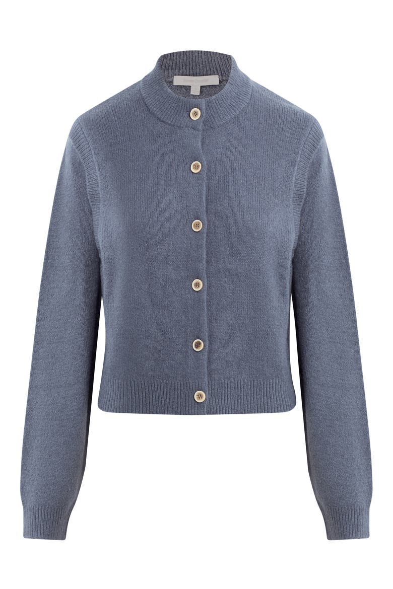 The Varsity Wool Blend Cardigan, Alternate, color, DARK SLATE