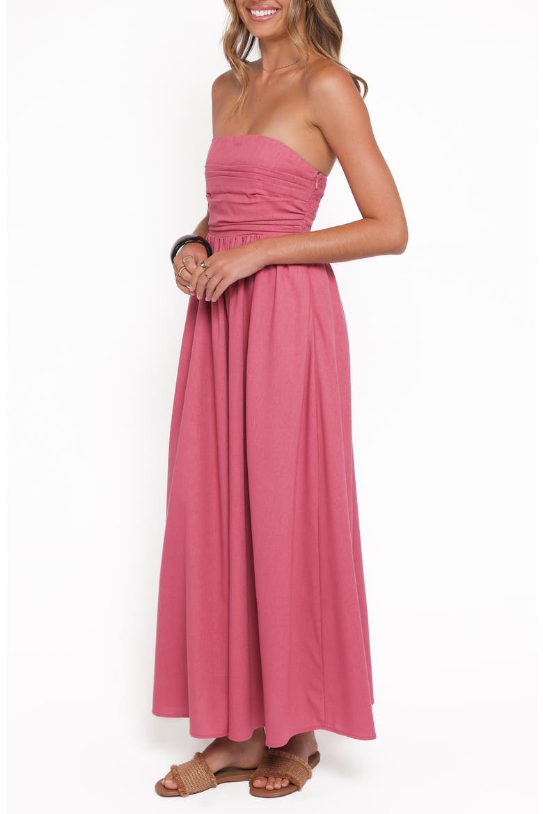 Nesta Strapless Maxi Dress, Alternate, color, PETAL PINK