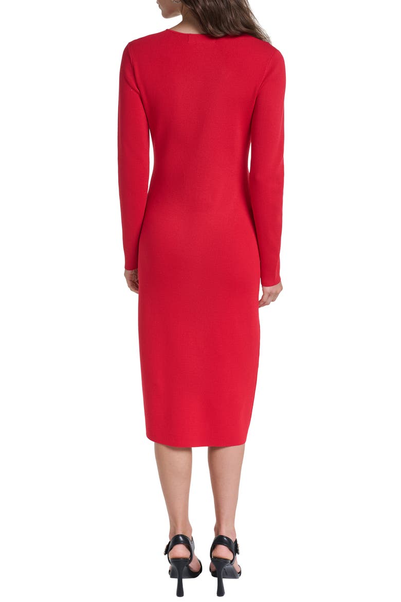 Jewel Long Sleeve Midi Sweater Dress, Alternate, color, ADMIRAL RED