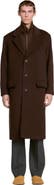 SANDRO Long wool and cashmere coat