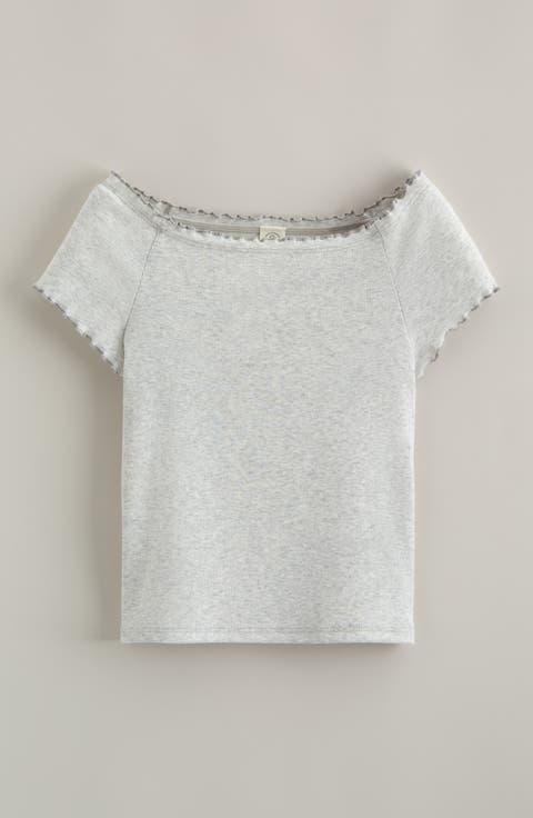 Kids' Lettuce Edge Rib T-Shirt
