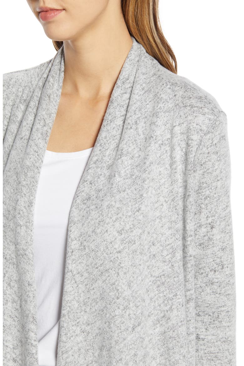 Amie Waterfall Knit Cardigan, Alternate, color, H GREY