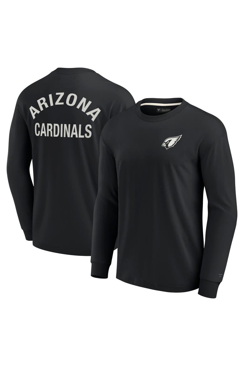 Unisex Fanatics Signature Black Arizona Cardinals Elements Super Soft Long Sleeve T-Shirt, Alternate, color, Black