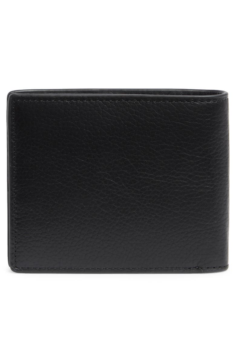 Ted Baker London Brockwell Pebbled Bifold Wallet, Alternate, color, Black