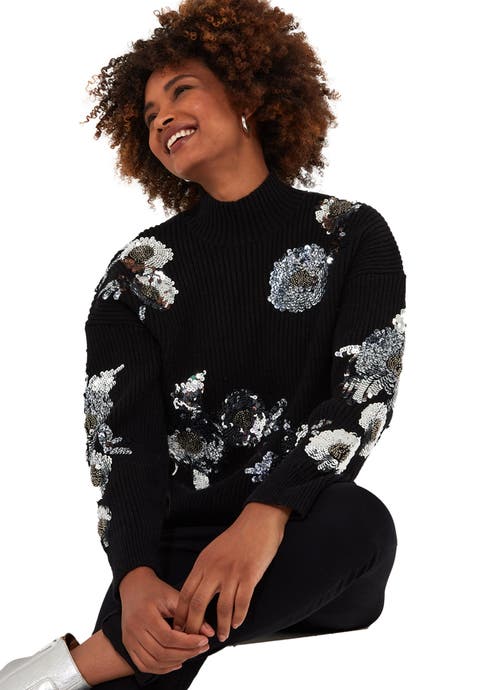 Mockneck Shimmer Sweater (Plus)