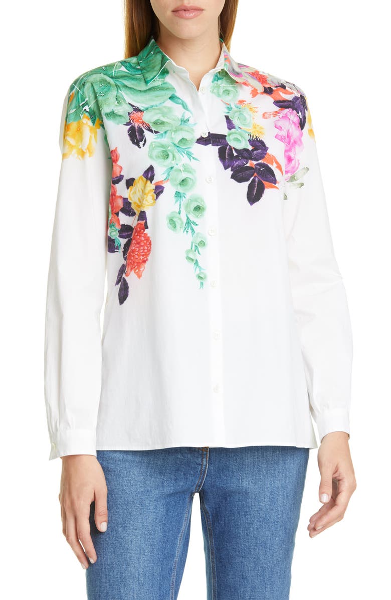 Etro Pop Floral Print Shirt, Main, color,