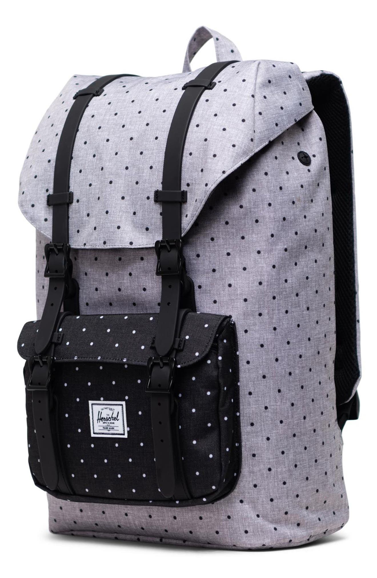 Little America - Mid Volume Backpack, Alternate, color, POLKA DOT GREY/BLACK