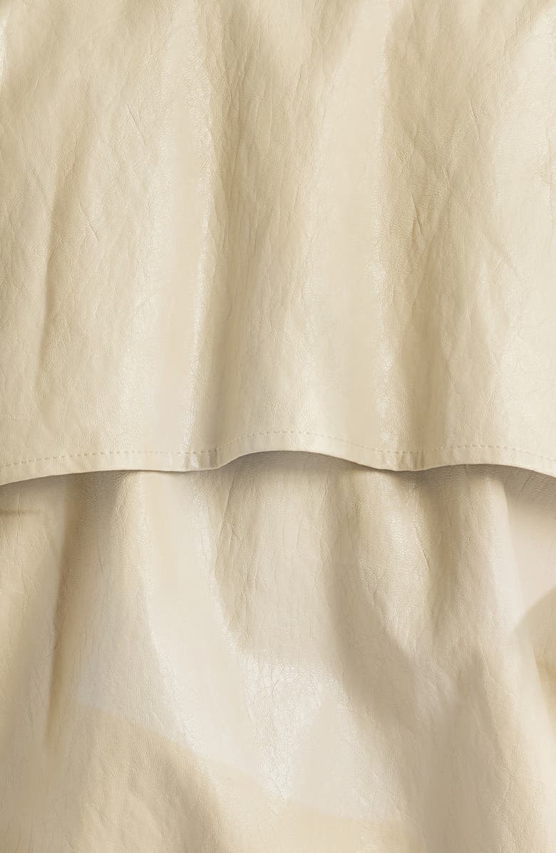 Rails North Drawstring Hem Faux Leather Jacket, Alternate, color, Dune