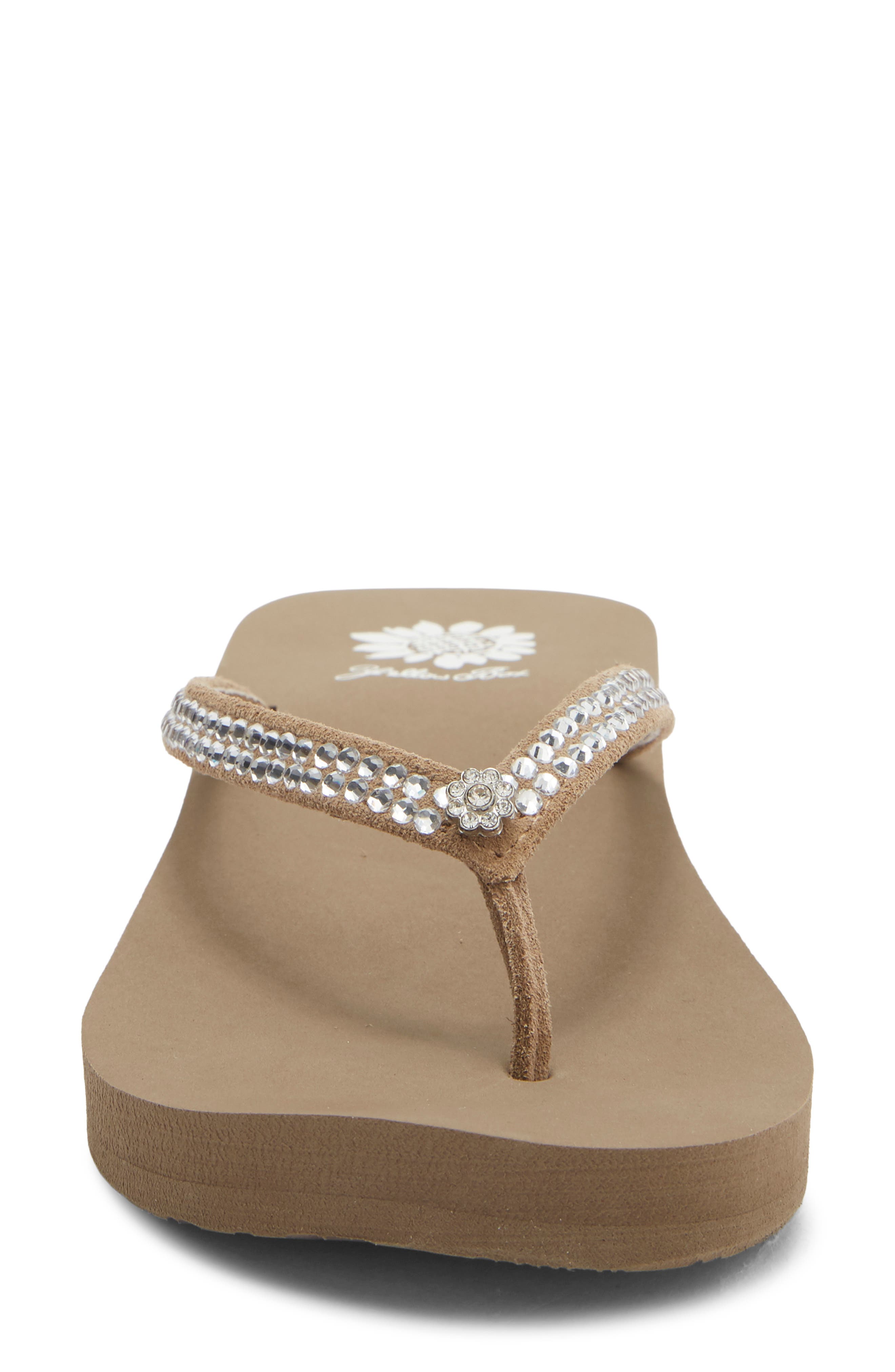 Yellow Box Premium Jello Platform Flip Flop, Alternate, color, Rich Taupe