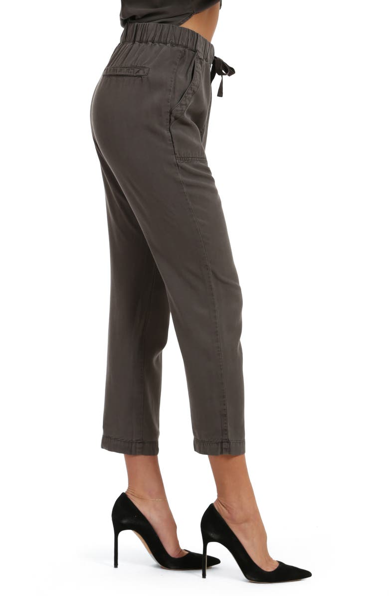 Mavi Jeans Drawstring Crop Chambray Pants, Alternate, color, 