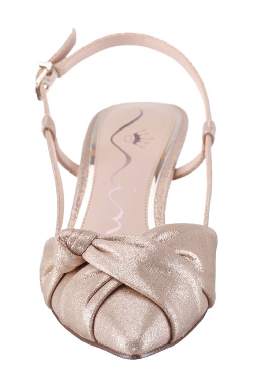 Nina Stella Slingback Pointed Toe Pump In Taupe