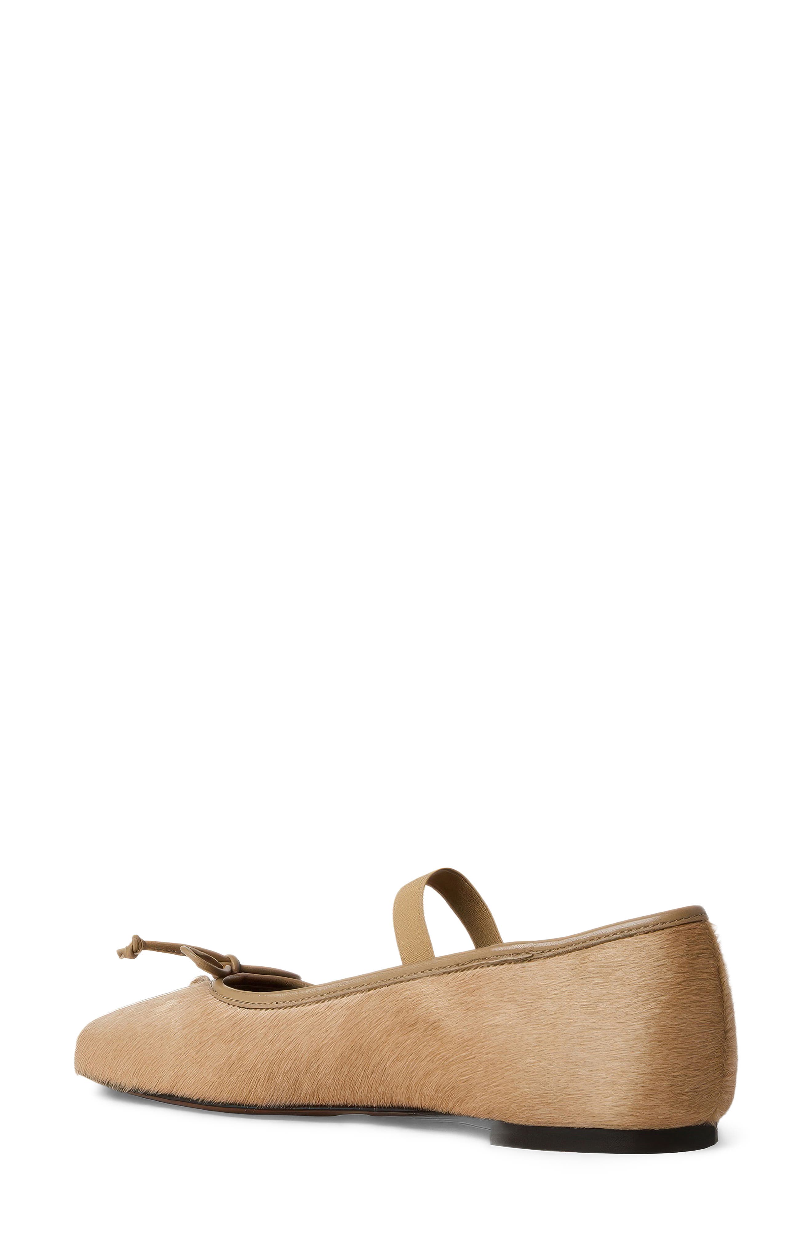 Carmella Waterproof Mary Jane Flat, Alternate, color, CARAMEL HAIRCALF