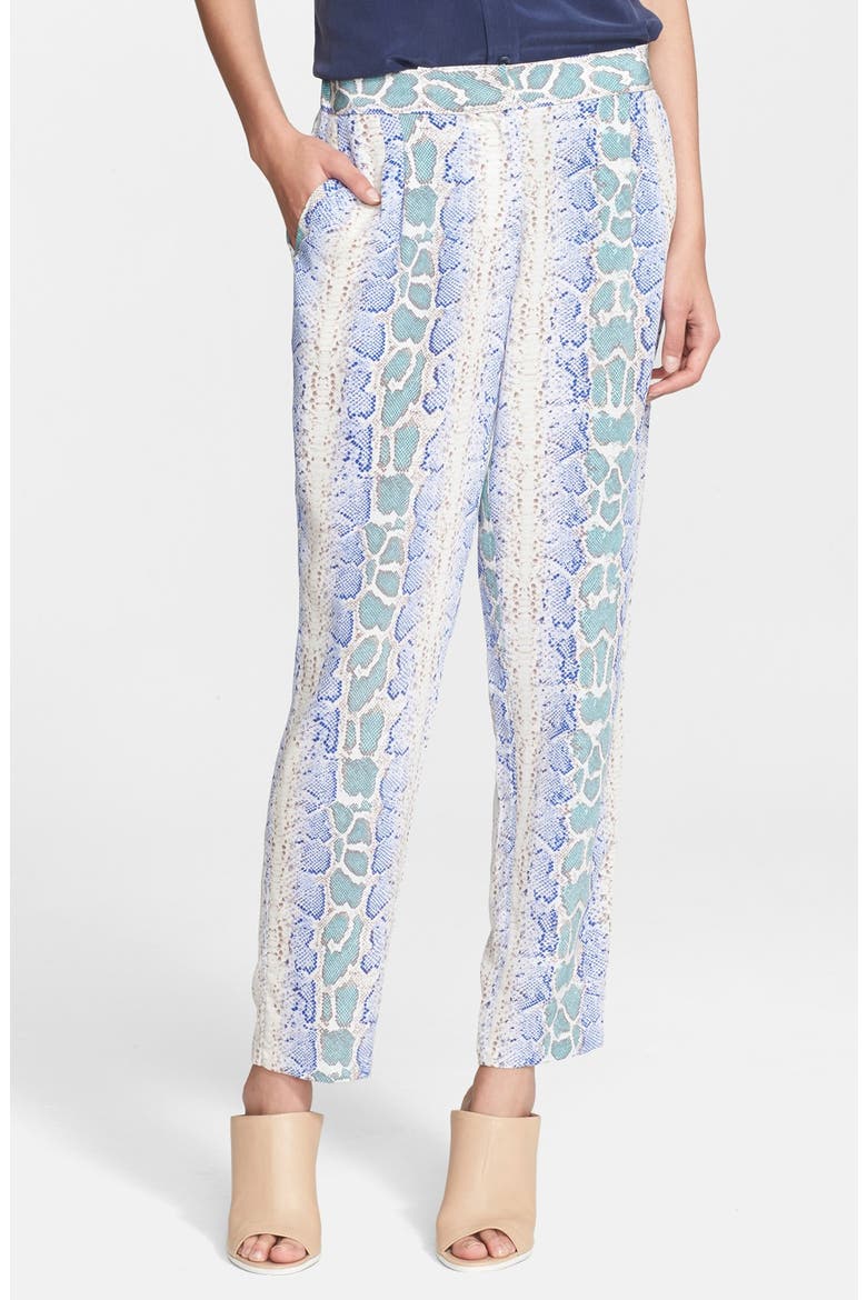 'Soren' Snake Print Pants, Main, color, AMPARO BLUE MULTI