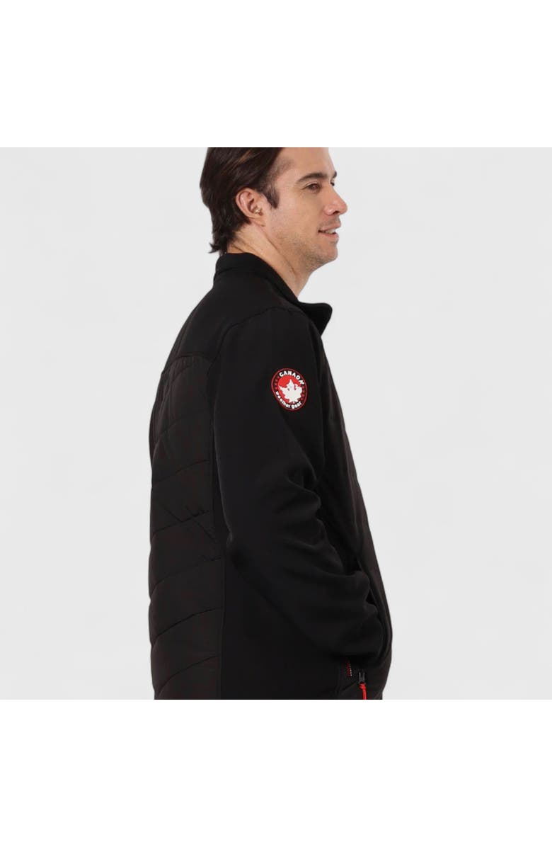 CANADA WEATHER GEAR Men's Hybrid Softshell Puffer Jacket, Alternate, color, Black