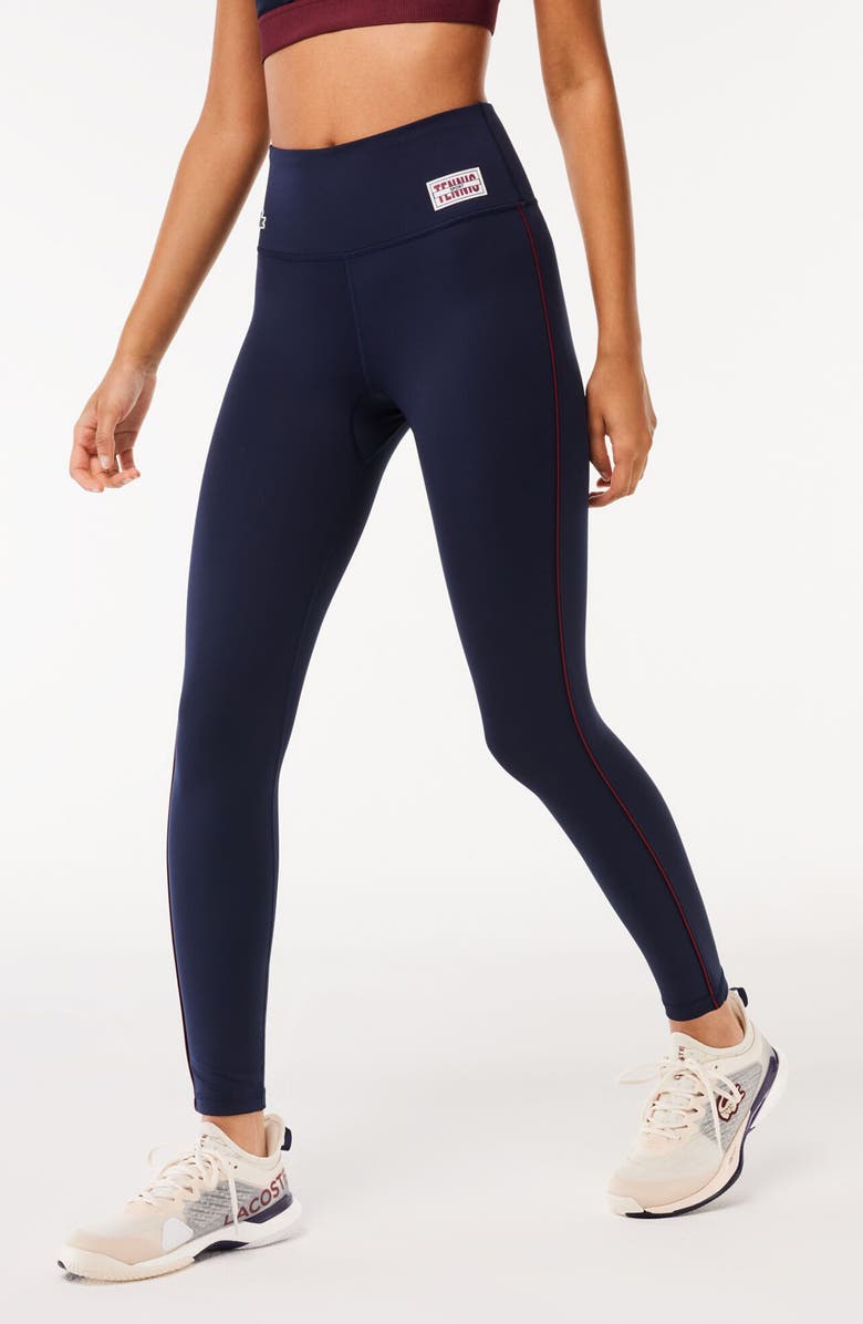 Lacoste Sport Leggings, Alternate, color, Navy Blue