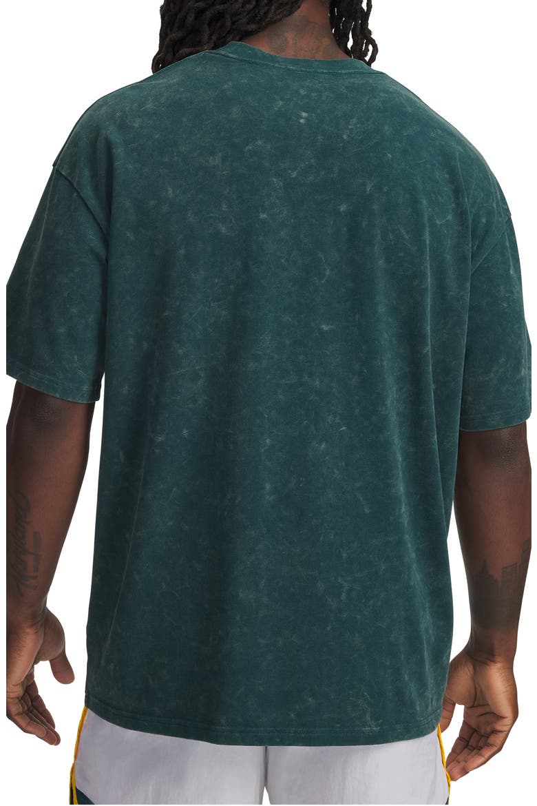 UA Logo Patch Oversize T-Shirt, Alternate, color, ARDEN GREEN