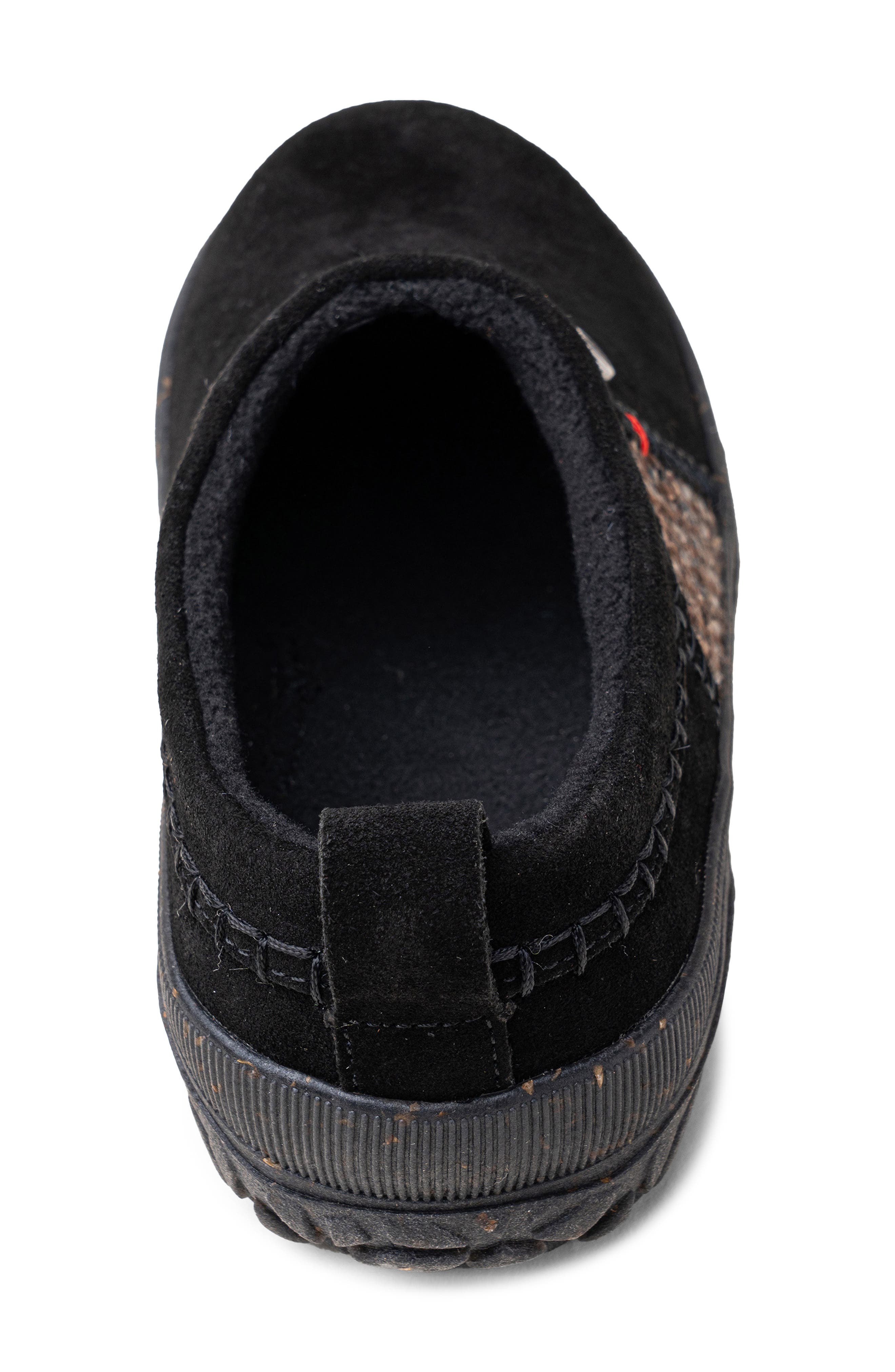 Minnetonka Tamarra Fleece Lined Slipper, Alternate, color, Black