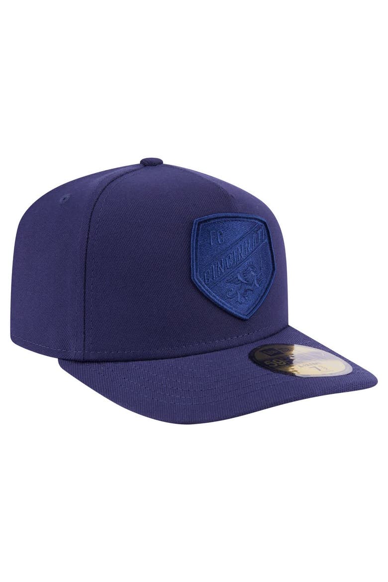 Men's New Era Navy FC Cincinnati Color Pack A-Frame 59FIFTY Fitted Hat, Alternate, color, Navy