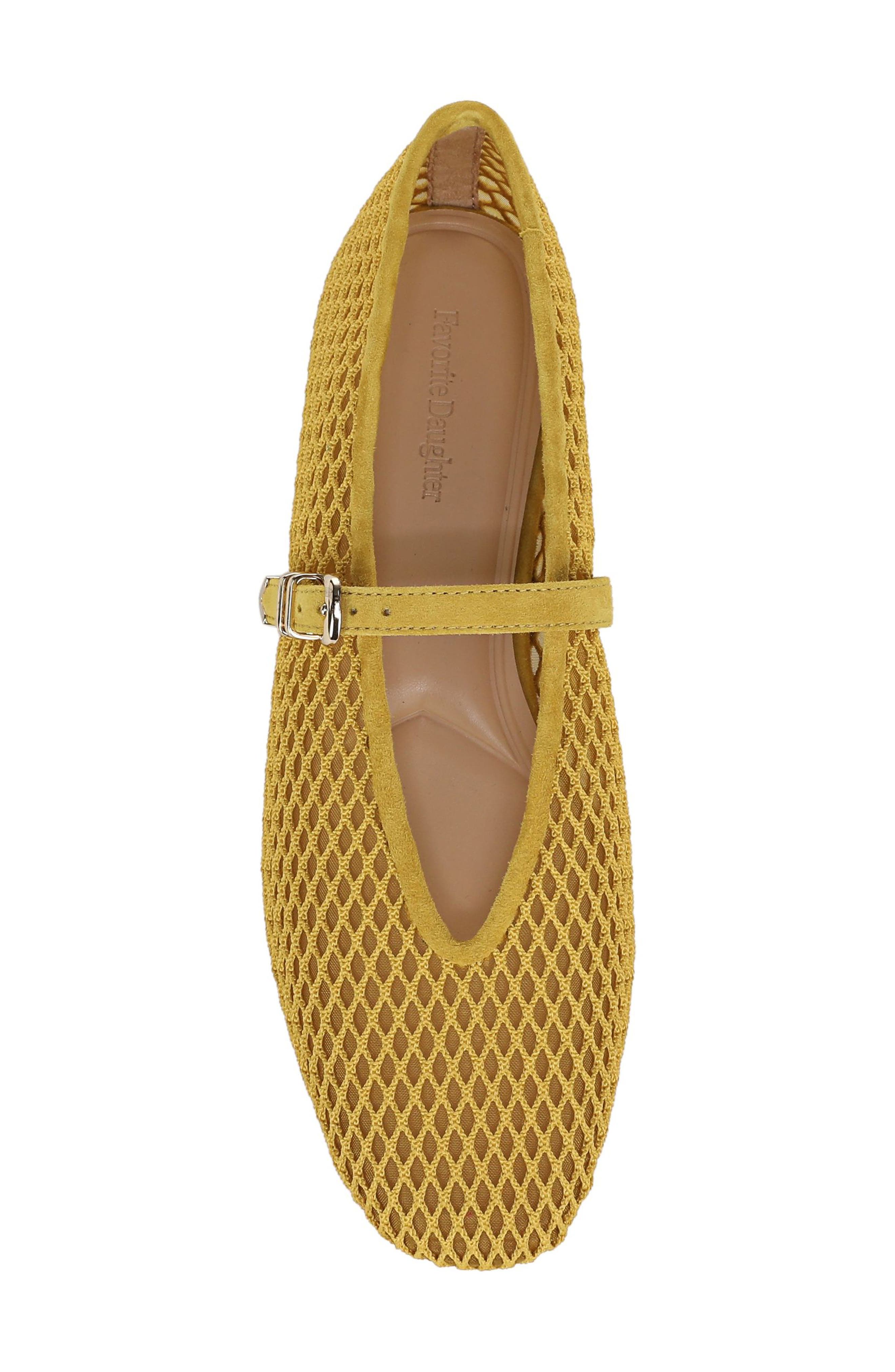 Margot Mesh Mary Jane Flat, Alternate, color, LEMONGRASS