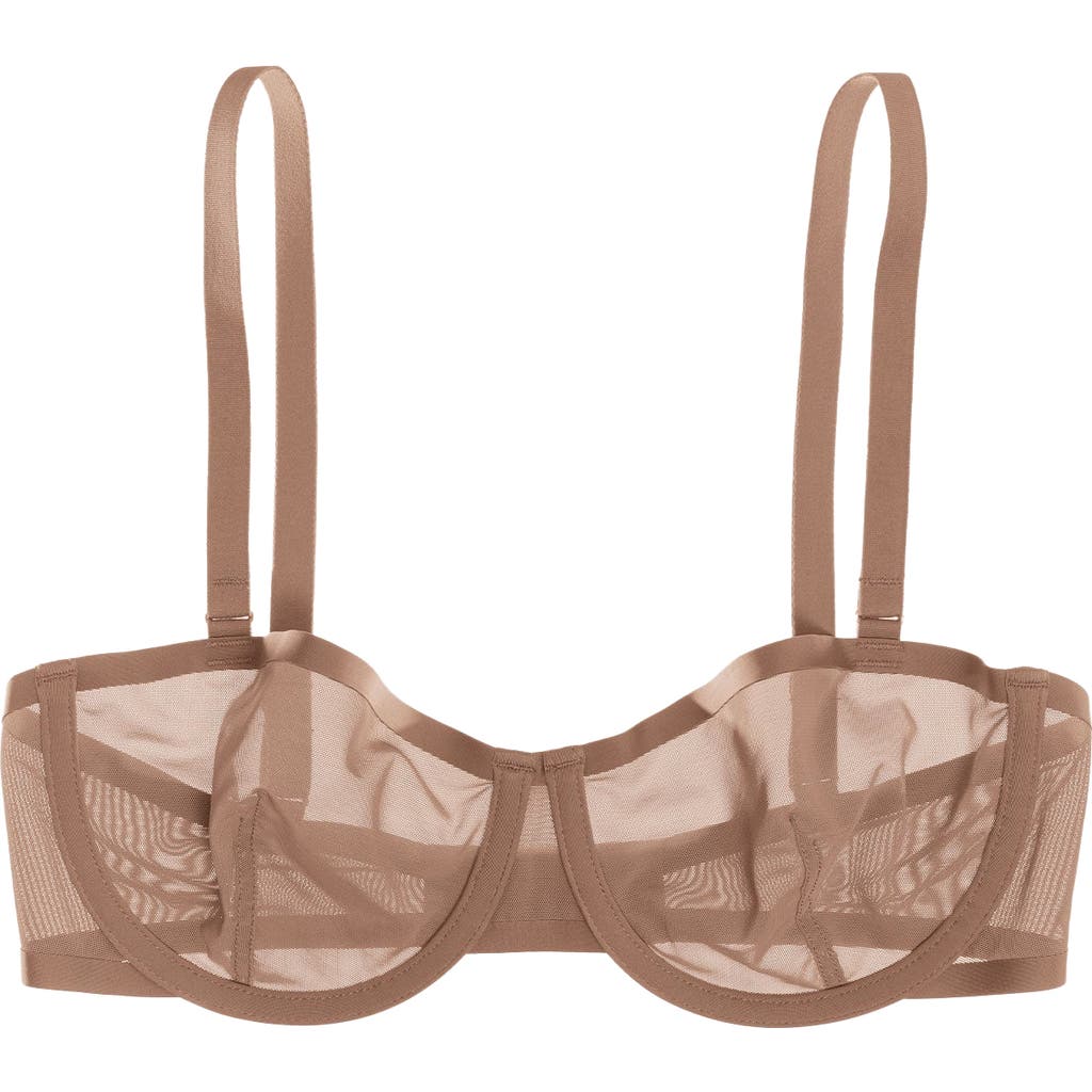 Cuup The Balconette Mesh In Brown