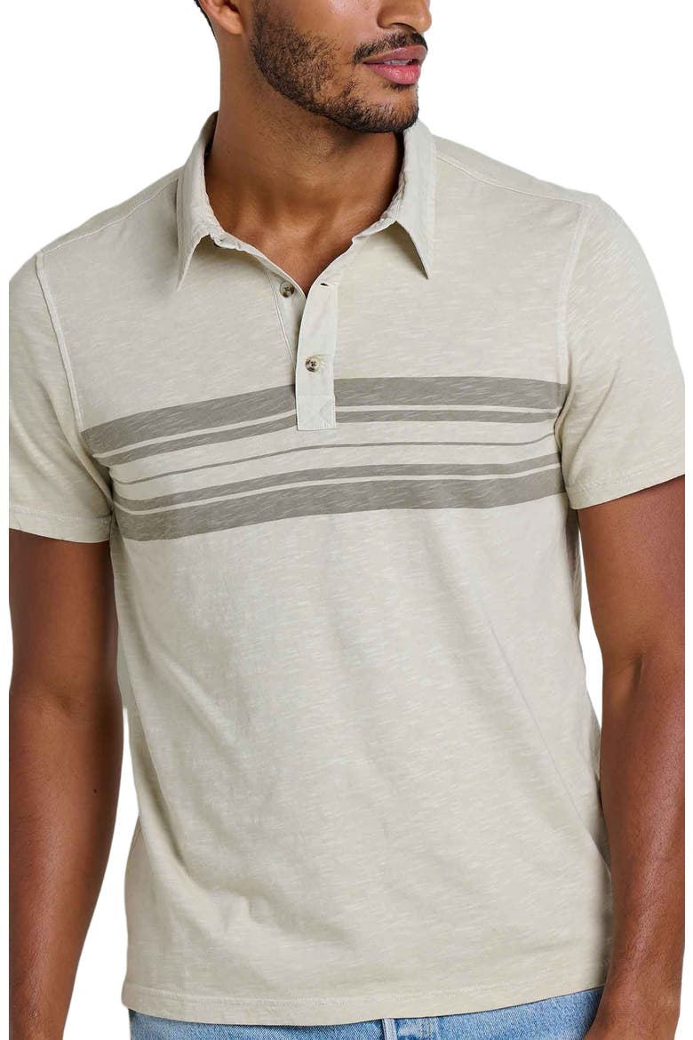 Men's Primo Short Sleeve Polo, Alternate, color, Pelican Chest Stripe