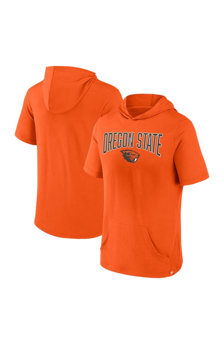 FANATICS Men's Fanatics Branded Orange Oregon State Beavers Outline Lower Arch Hoodie T-Shirt, Main, color, 