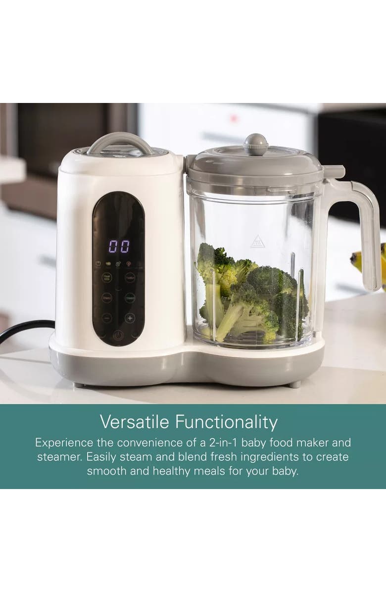 Sperric Glass Baby Food Storage Jars with Compact Baby Food Steamer and Blender Set, Alternate, color,