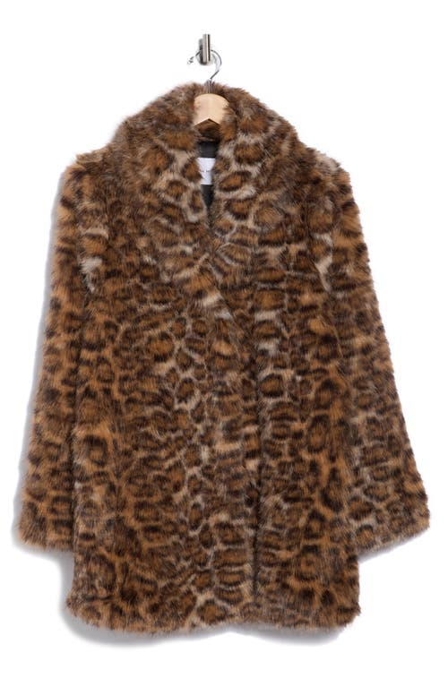 Rebecca Minkoff Faux Fur Coat In Brown