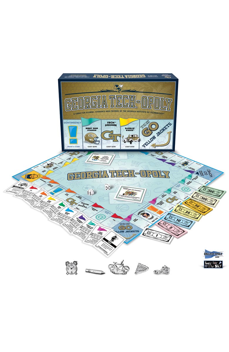 Late for the Sky Georgia Tech-Opoly Monopoly Board Game, Alternate, color, Multicolored