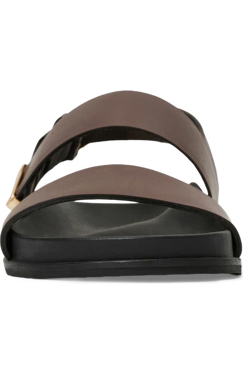 Aquatalia Irma Weatherproof Quarter Strap Sandal, Alternate, color, Brown Calf