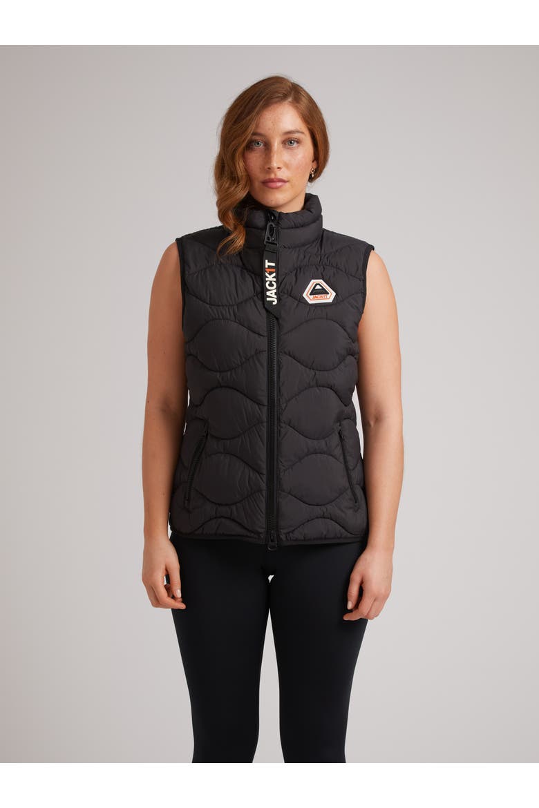 Orb1T High Neck Gilet, Main, color, BLACK