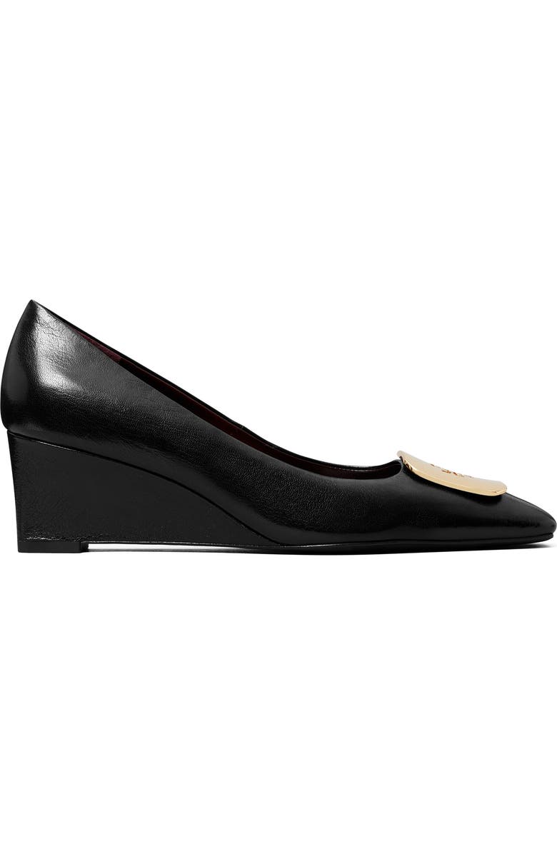 Tory Burch Georgia Wedge Pump, Alternate, color, Perfect Black