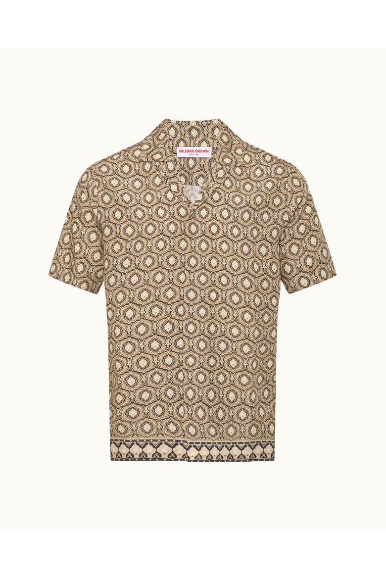 Maitan Relaxed Fit Passetto Print Shirt, Alternate, color, Bayleaf Green