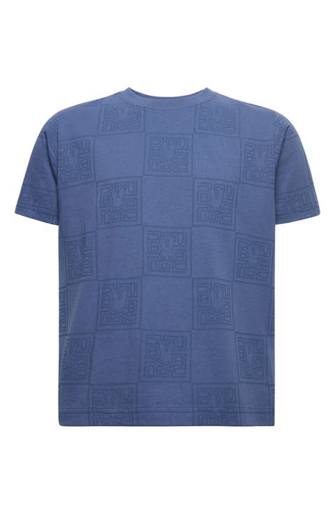 Kids' Gio Allover Logo Print Pima Cotton T-Shirt (Little Kid & Big Kid)