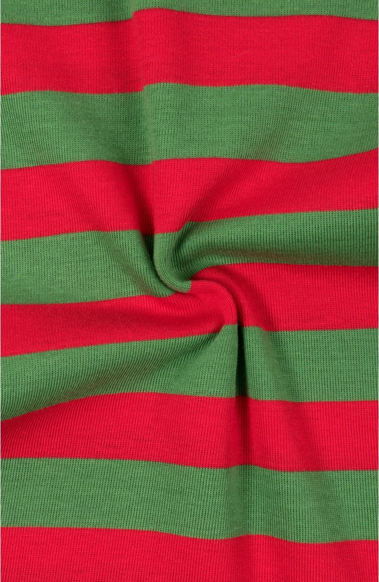 Leveret Kids Two-Piece Striped Cotton Matching Family Holiday Pajamas, Alternate, color, Red & Green