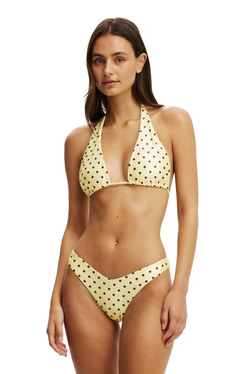 Women's Dip Front High Side Brazilian Bikini Bottom
