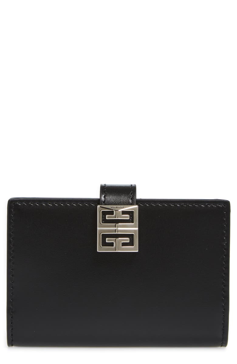 Givenchy 4G Box Leather Card Holder, Main, color, 