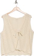Lucky Brand Open Stitch Tie Vest