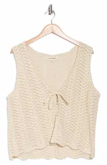 Open Stitch Tie Vest
