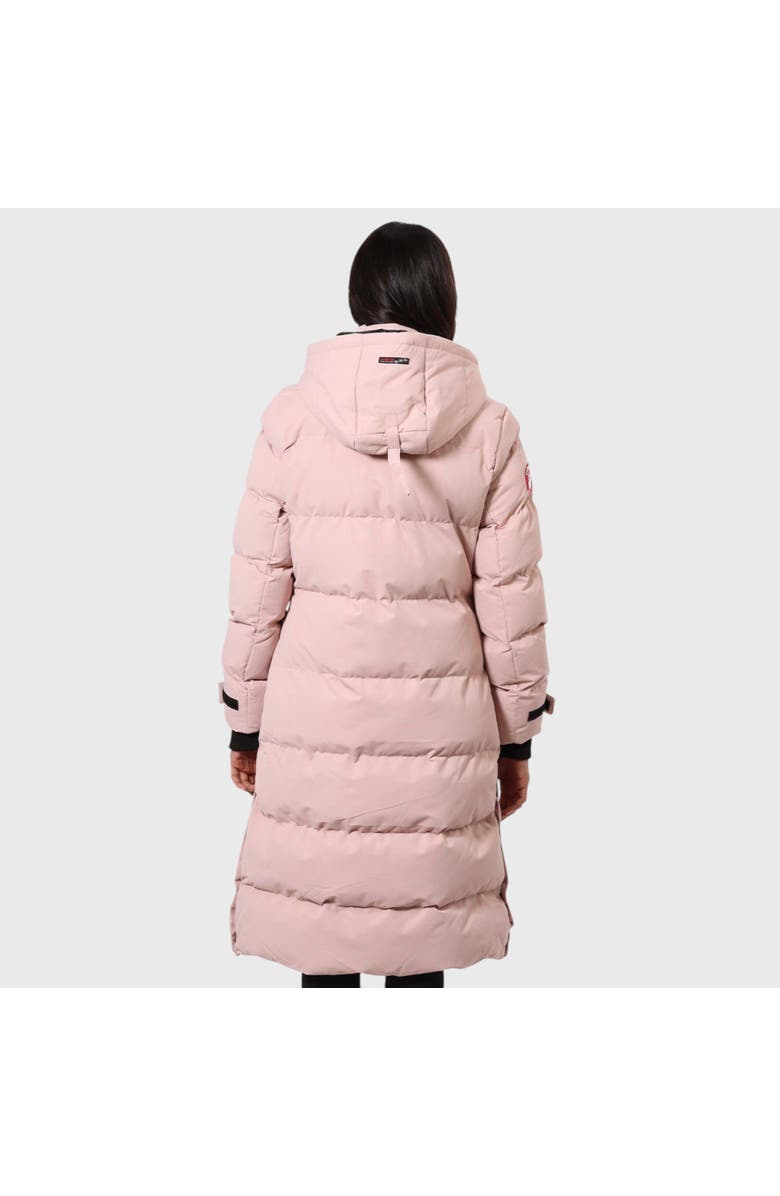 CANADA WEATHER GEAR Quilted Maxi Long Jacket, Alternate, color, Pink