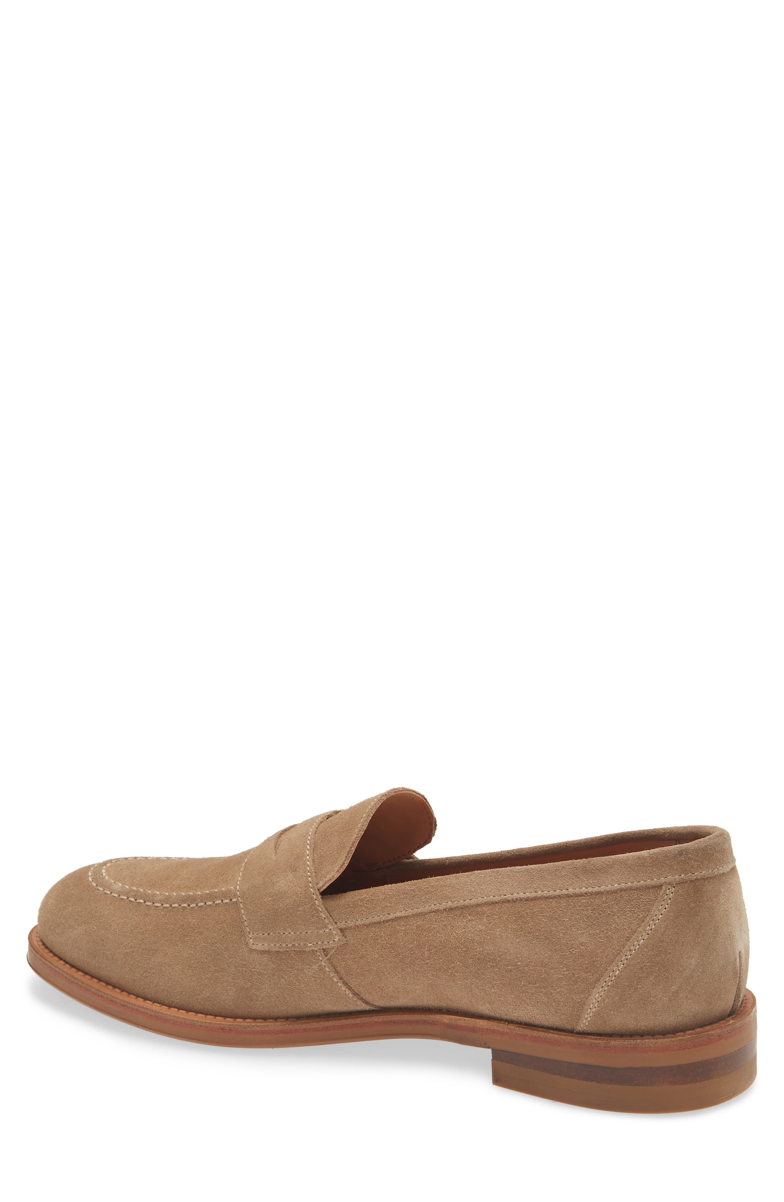 Porto Penny Loafer, Alternate, color, SAND SUEDE