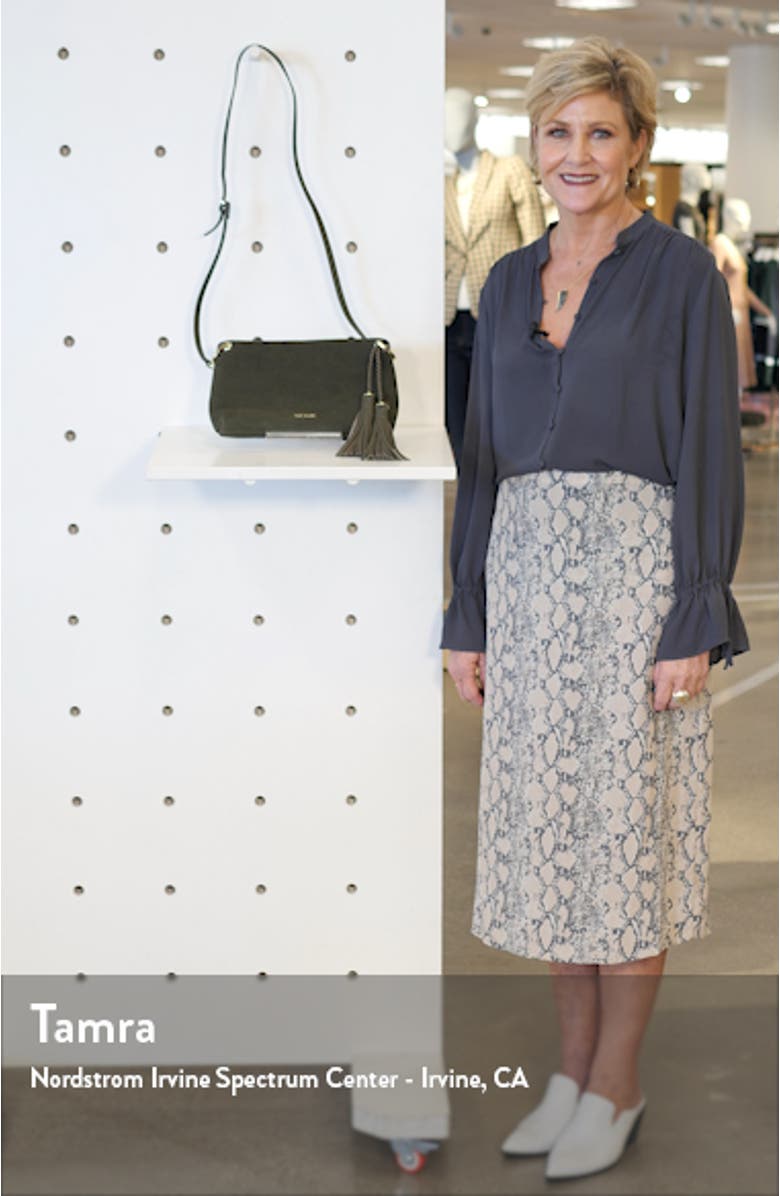 Demetra Tassel Leather Crossbody Bag, sales video thumbnail