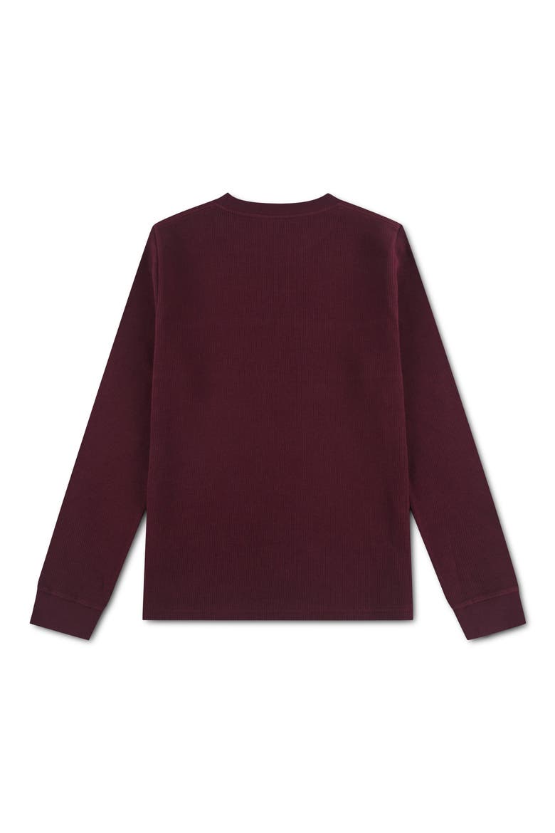 Kids' Striped Long Sleeve Rib Knit Top, Alternate, color, FIG
