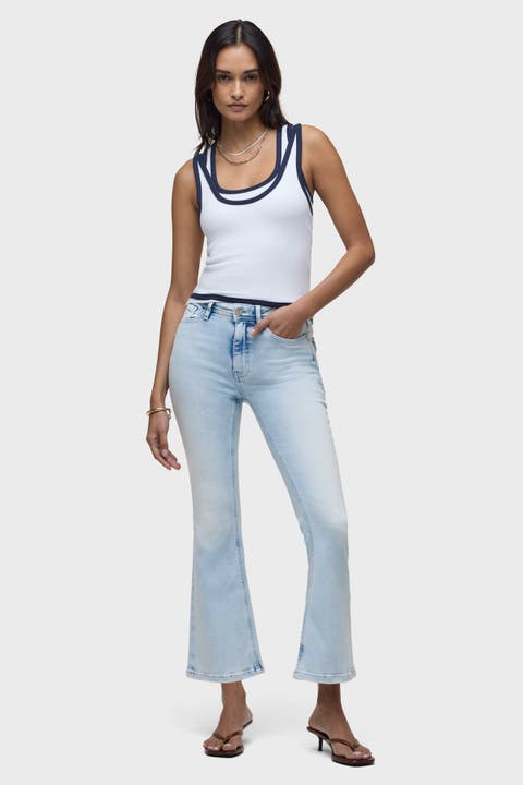 Barbara Flap Pocket Bootcut Crop